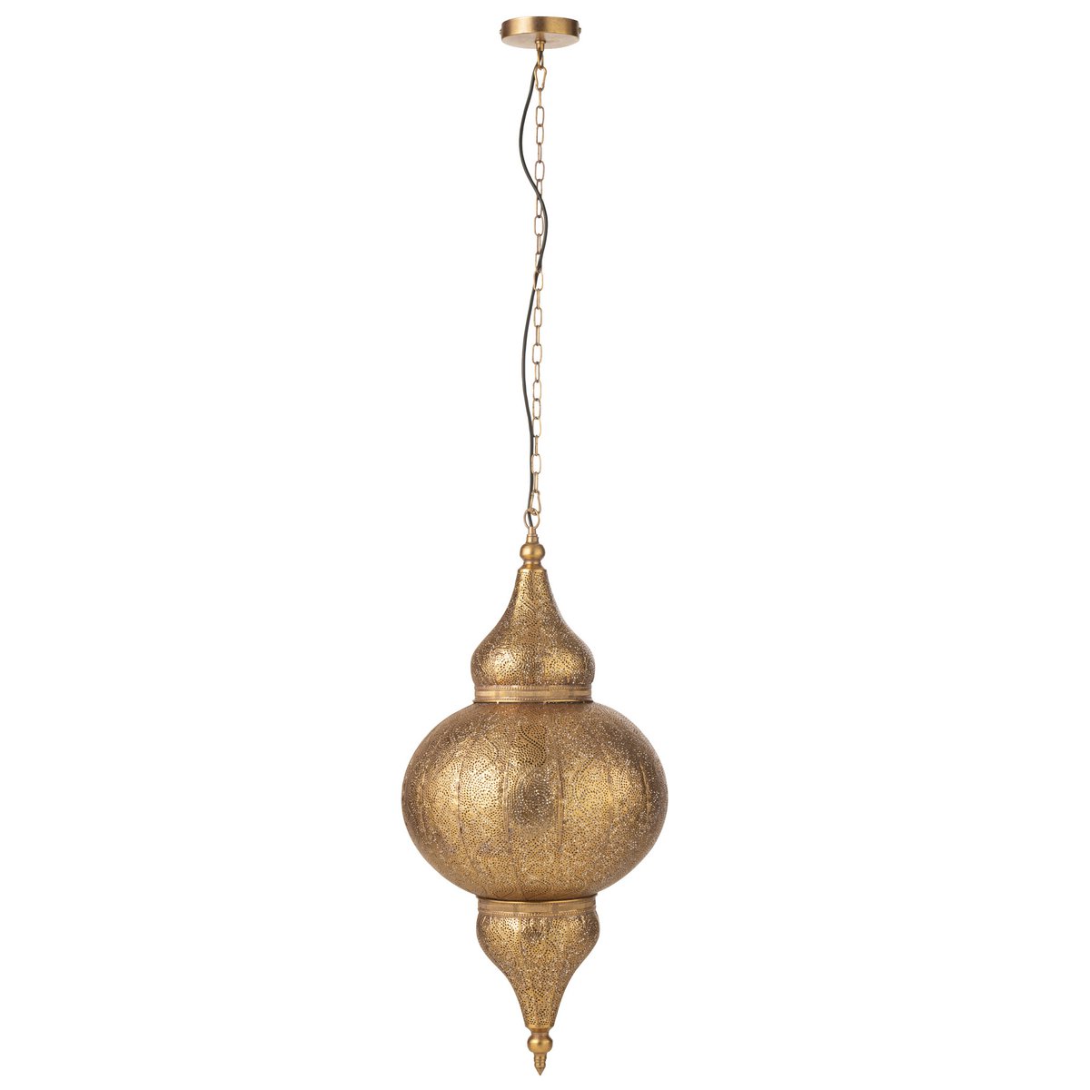 J-Line - Hanglamp Boor - Metaal - Goud - Large