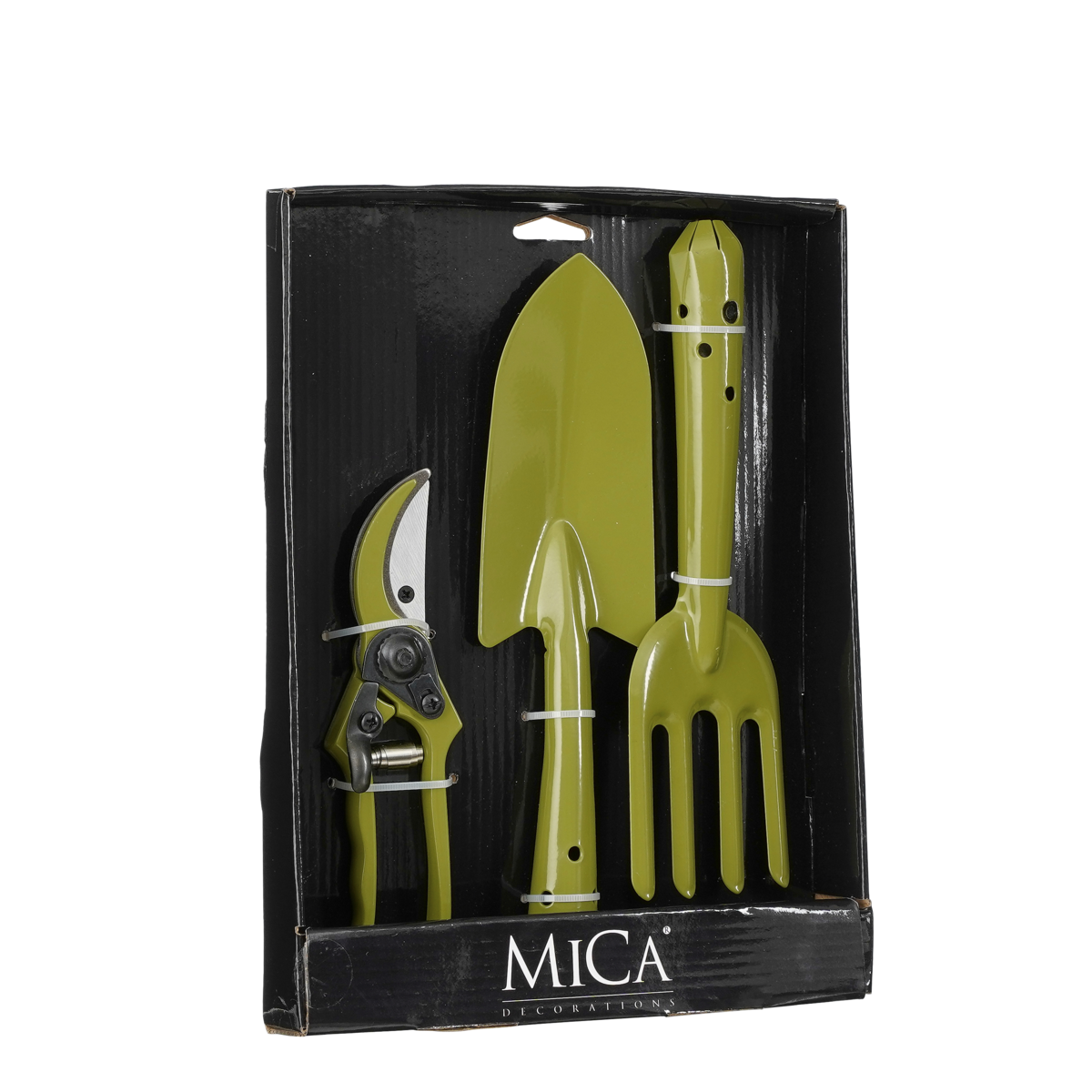 Mica Decorations - Outils de jardin - Lot de 3 - Métal - Vert