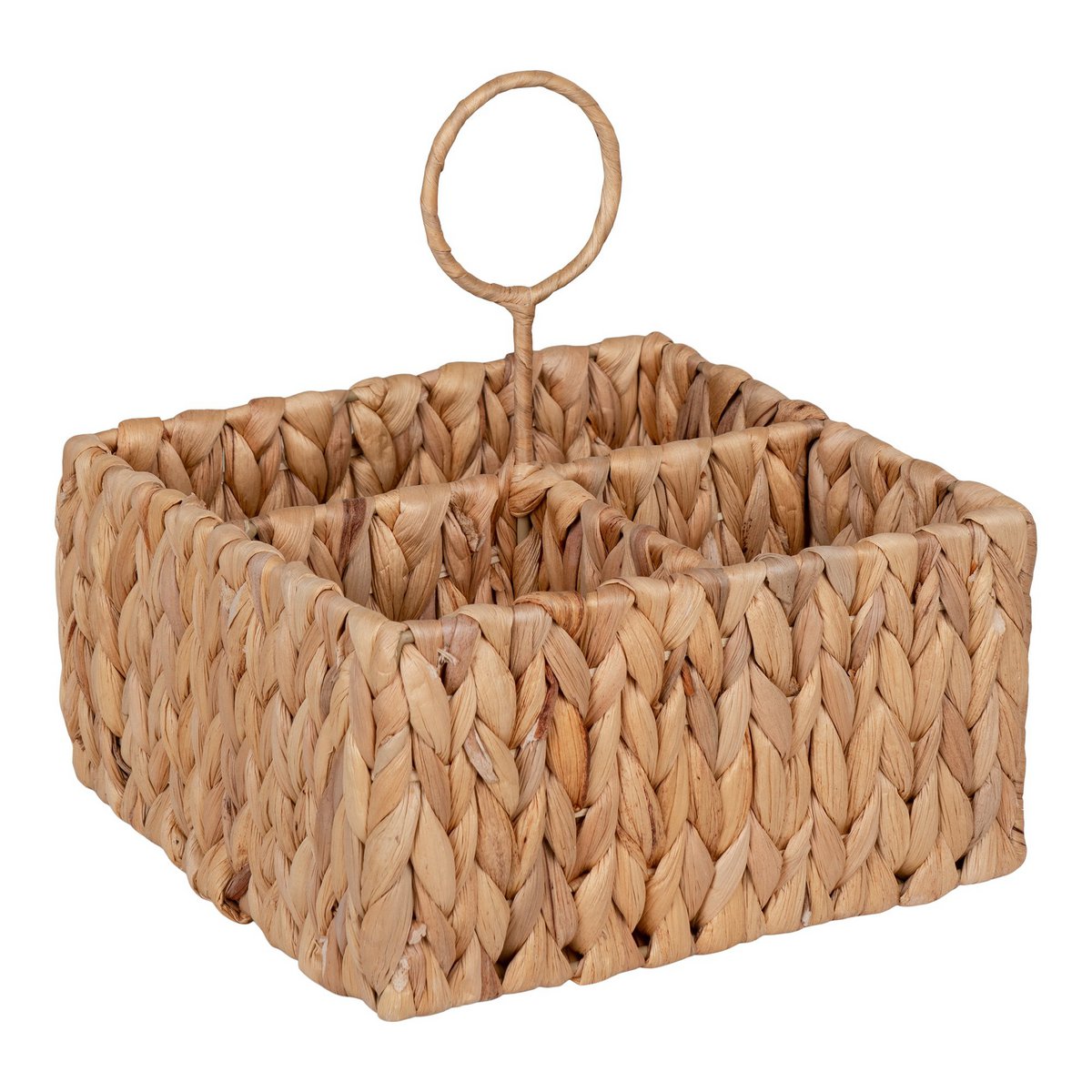 House Nordic - Pleiku Storage Box - Boîte de rangement, jacinthe d'eau, naturelle, 20x11x20 cm