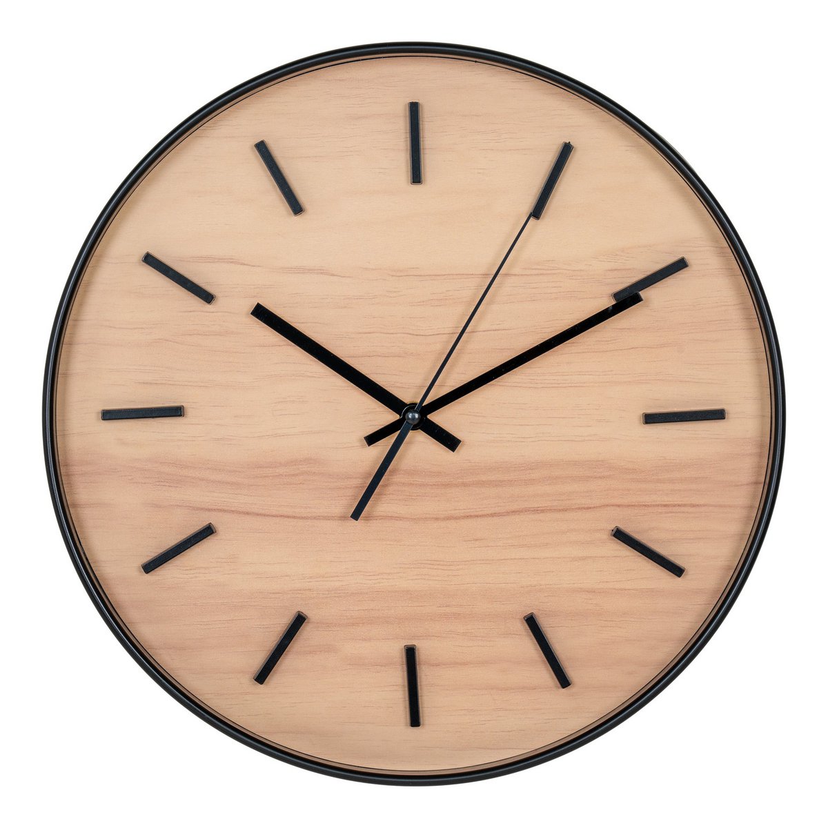 House Nordic - Kensington Wall Clock - Wanduhr, schwarz, geräuschloses Uhrwerk, rund, ø35 cm