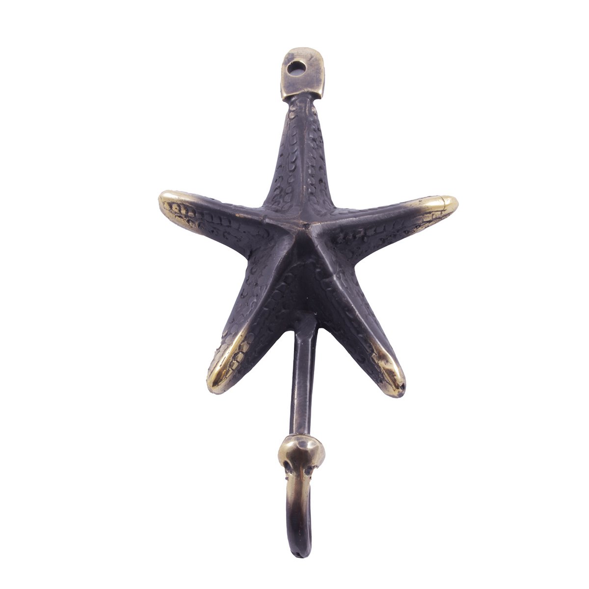 Pole to Pole - Brass Seastar Hook (Set of 5)