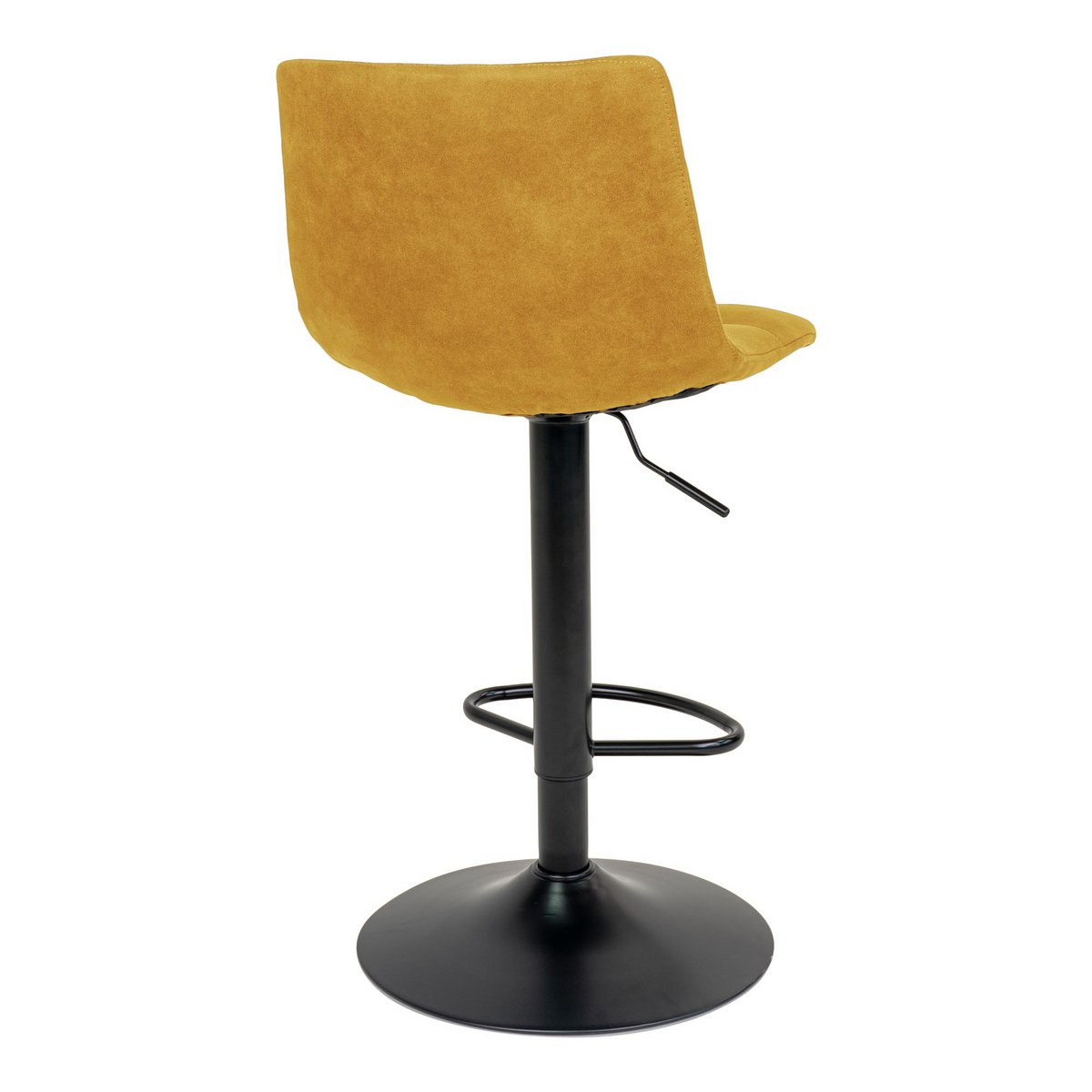 House Nordic - Tabouret de bar Middelfart - lot de 2 - Jaune moutarde