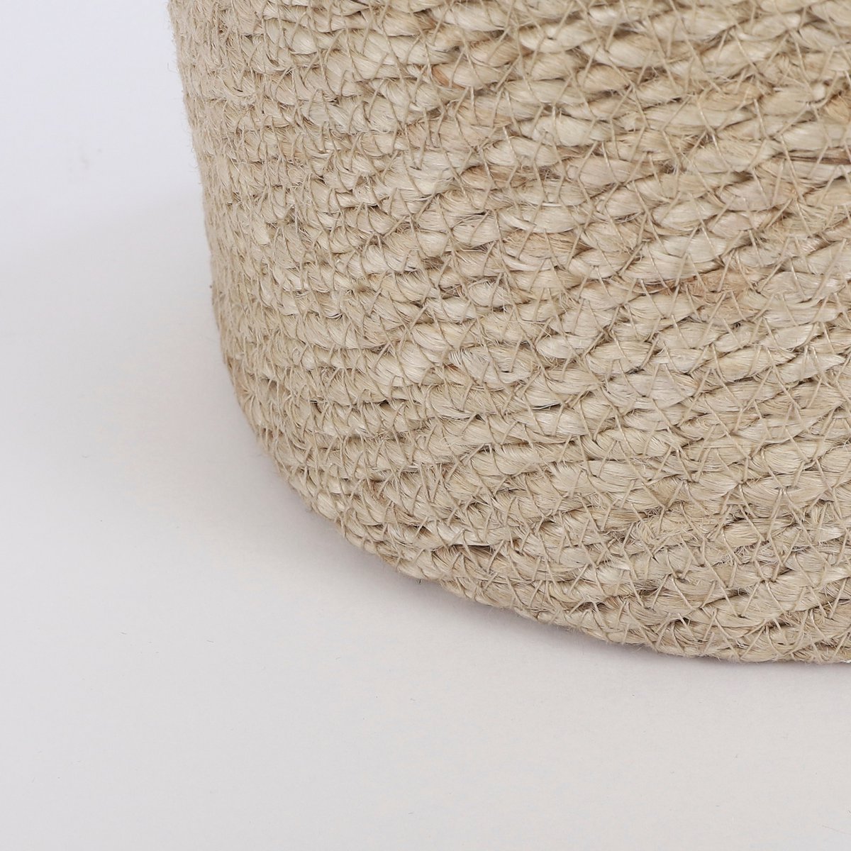 Mica Décorations - Panier à Plantes Atlantic - Lot de 2 - H20 x Ø20 cm - Jute - Crème