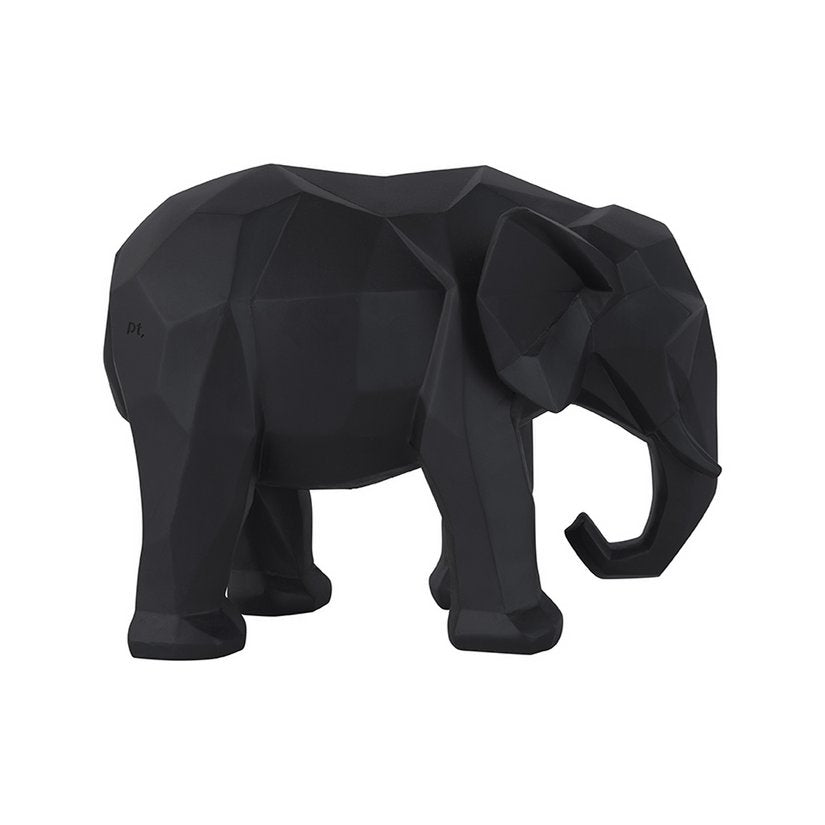 Present Time - Decoratief beeld Origami Olifant - PT3433BK