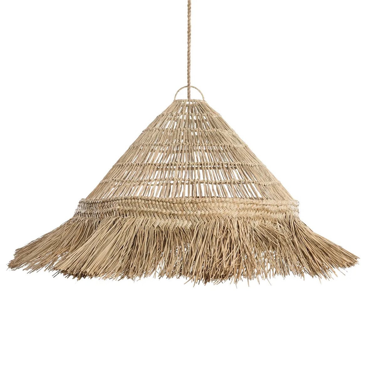 Bazar Bizar - Lampe suspendue 'Summer Vibes' (Naturel, XL)