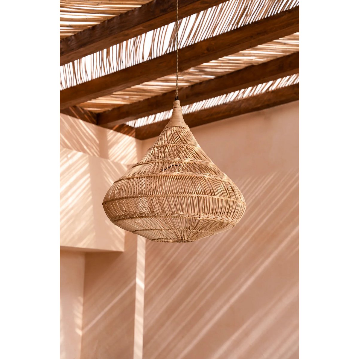 Bazar Bizar - Lampe suspendue 'Drop' (Naturel, L)