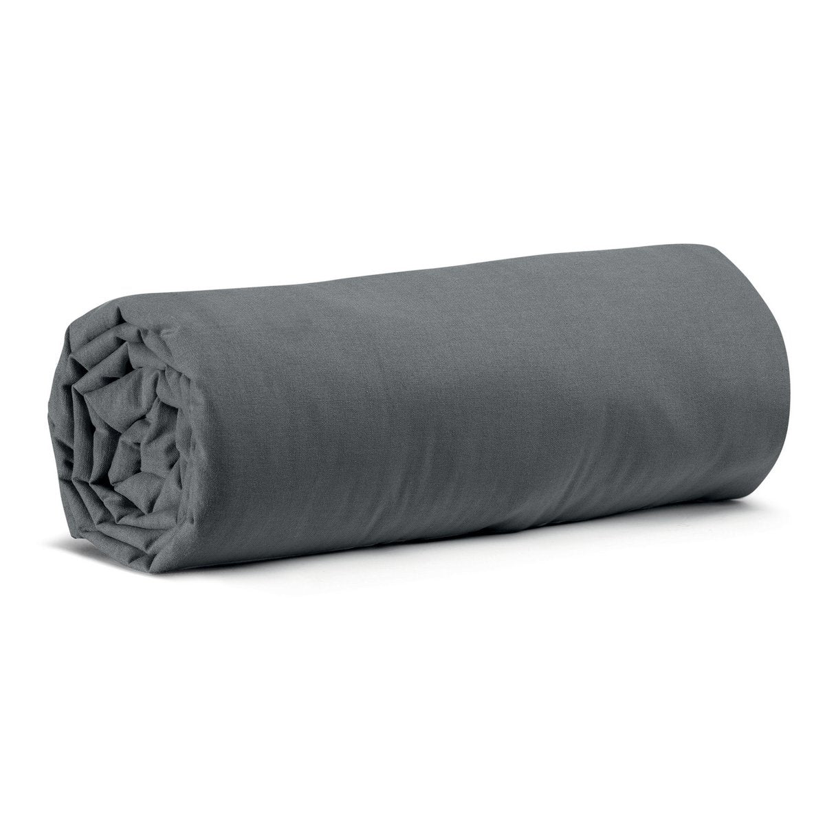 VIVARAISE - Drap housse Calita Carbone 140x190 30 cm