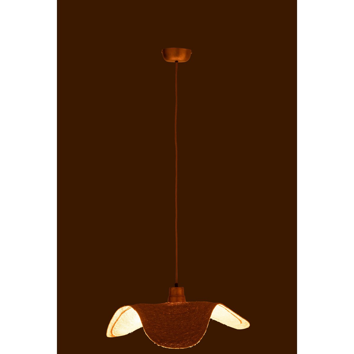 J-Line - Lampe Suspendue Moonj - Jute - Naturel - Petit