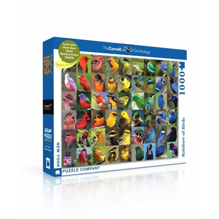 New York Puzzle Company - Puzzel 'Rainbow of Birds' (1000 stukjes)