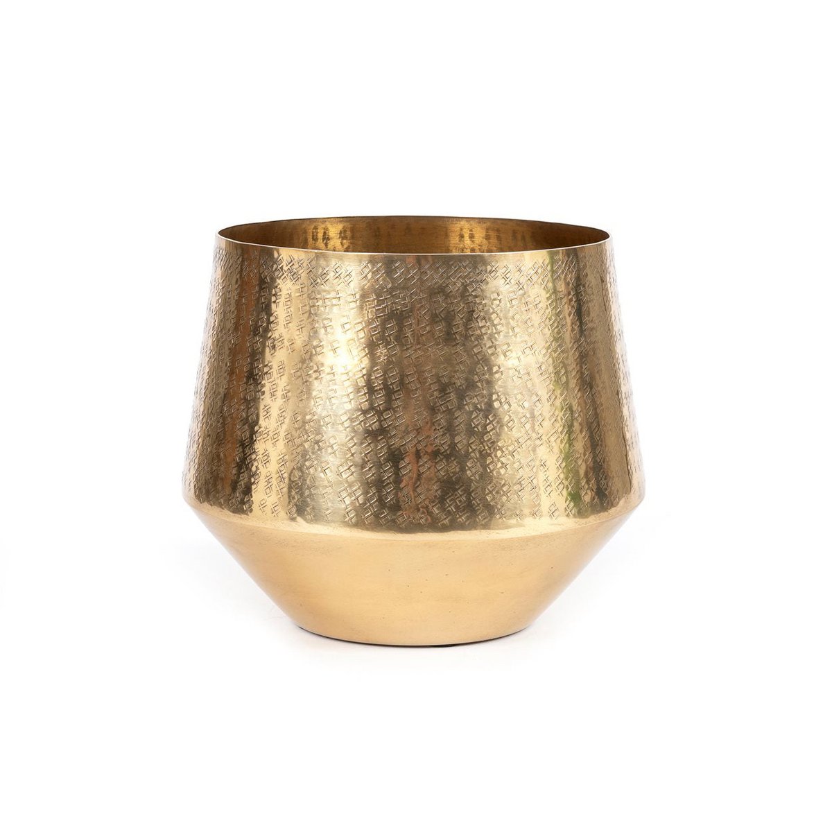 Bazar Bizar - Planter 'Hammered' (Messing, L)