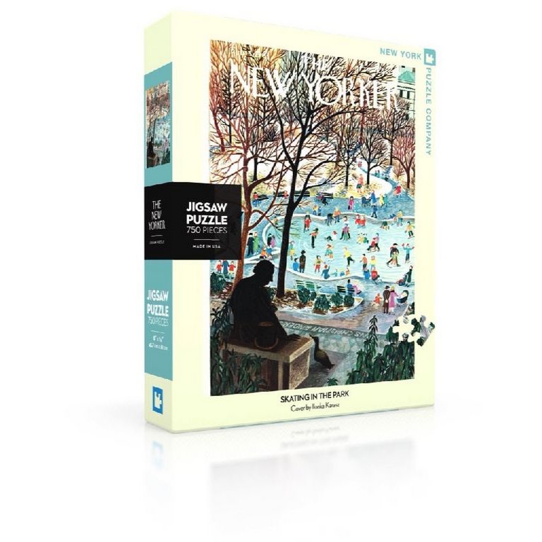 New York Puzzle Company - Puzzle 'Patinage dans le parc' (750 pièces)