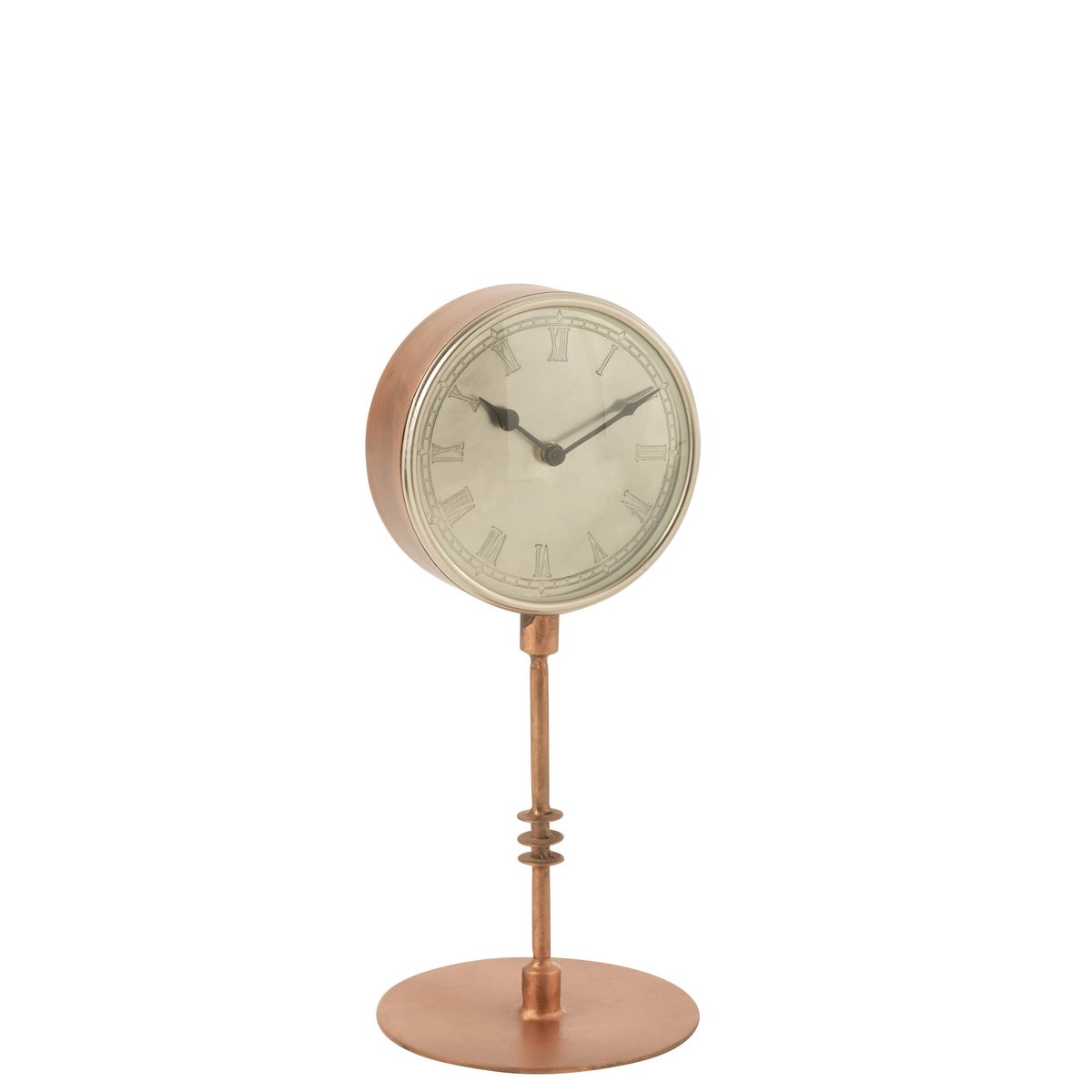 J-Line - Horloge sur Pied - Métal - Cuivre - Ø17cm