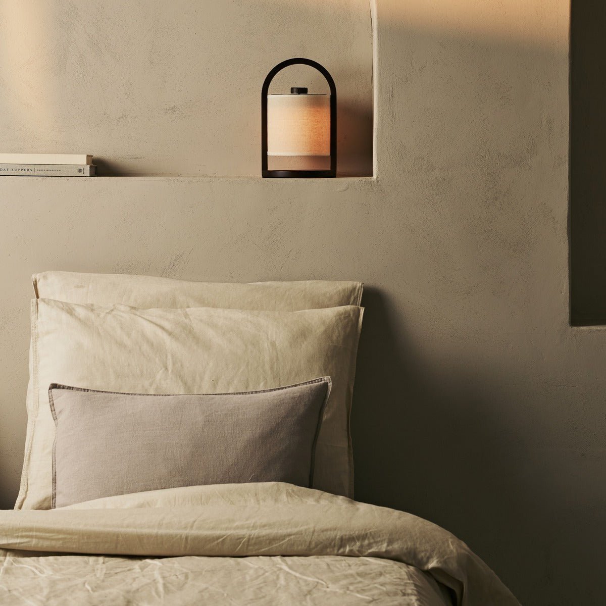 Tavellio-Amsterdam - River Donkerbruine Draadloze Houten Lamp – Oplaadbaar & Dimbaar