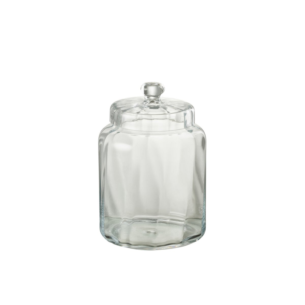 J-Line - Pot de conservation moyen transparent en verre Elia