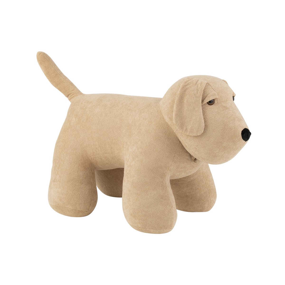 J-Line - Deurstopper van bouclé 'Hond' (Beige)