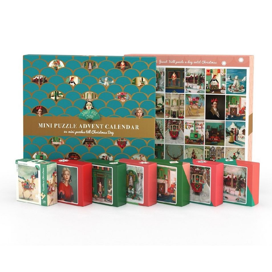 New York Puzzle Company - Puzzle 'Calendrier de l'Avent Janet Hill' (24 mini-puzzle)