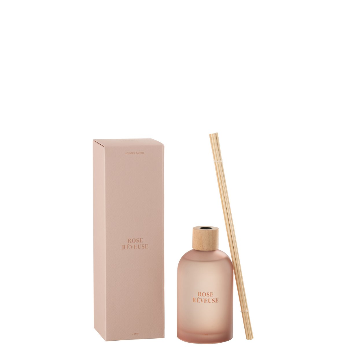 J-Line - Huile parfumée + Sticks - Accords Essentiels - Rose Rêveuse - Rose