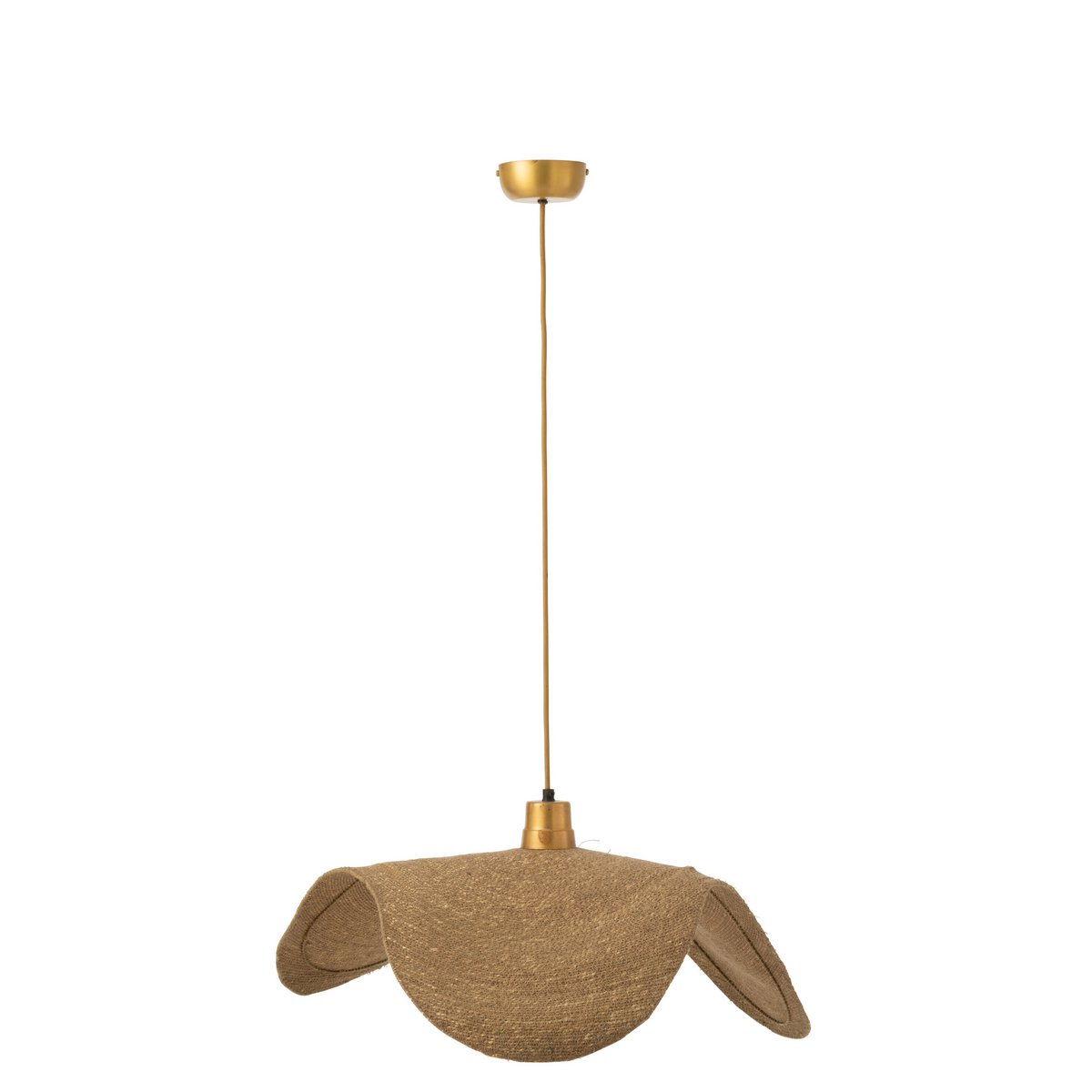 J-Line - Lampe Suspendue Moon - Jute - Naturel - Moyen