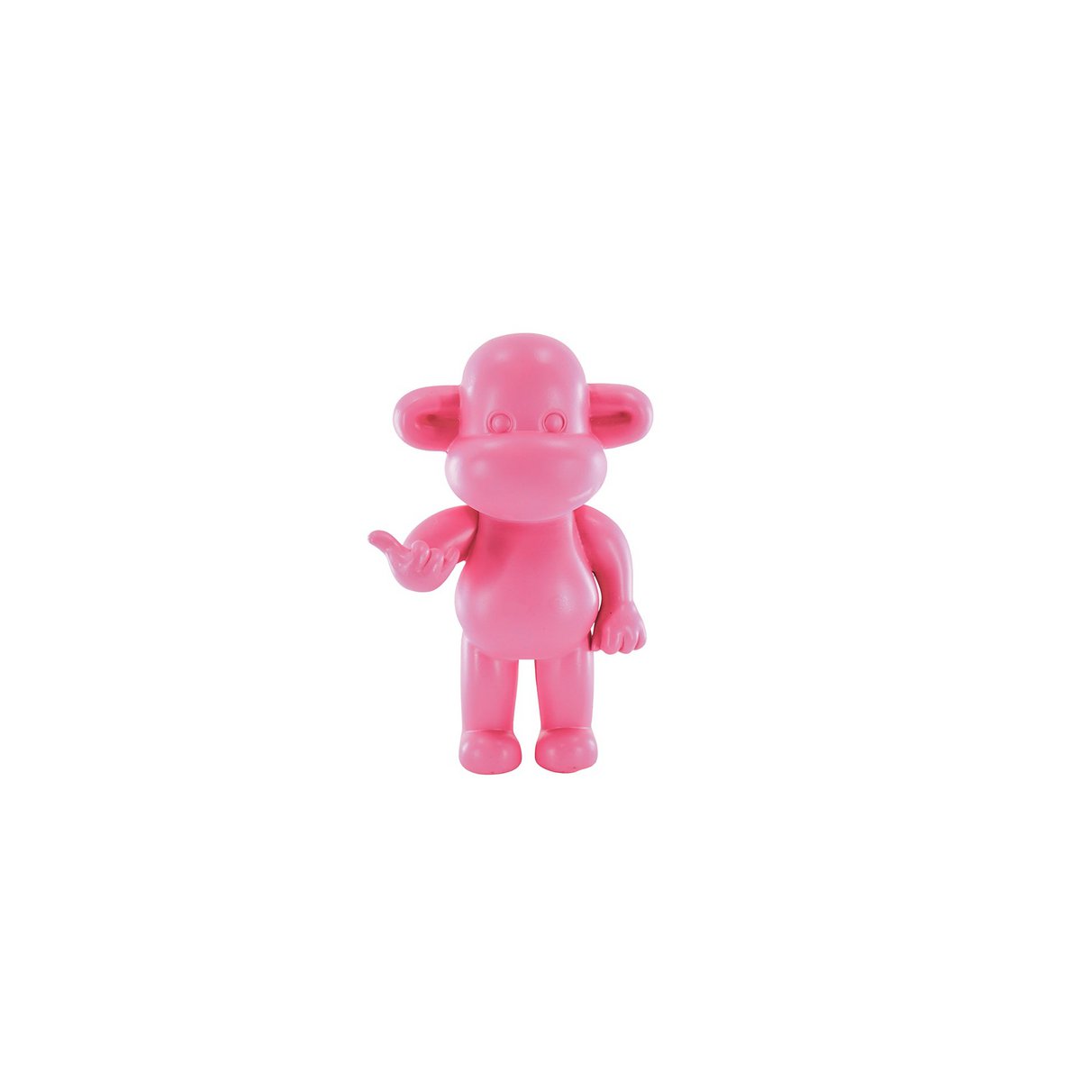 Housevitamin - Ornament - hang los aap beeldje 'de legende'- polyresin - roze - 20,5x13,5x35cm