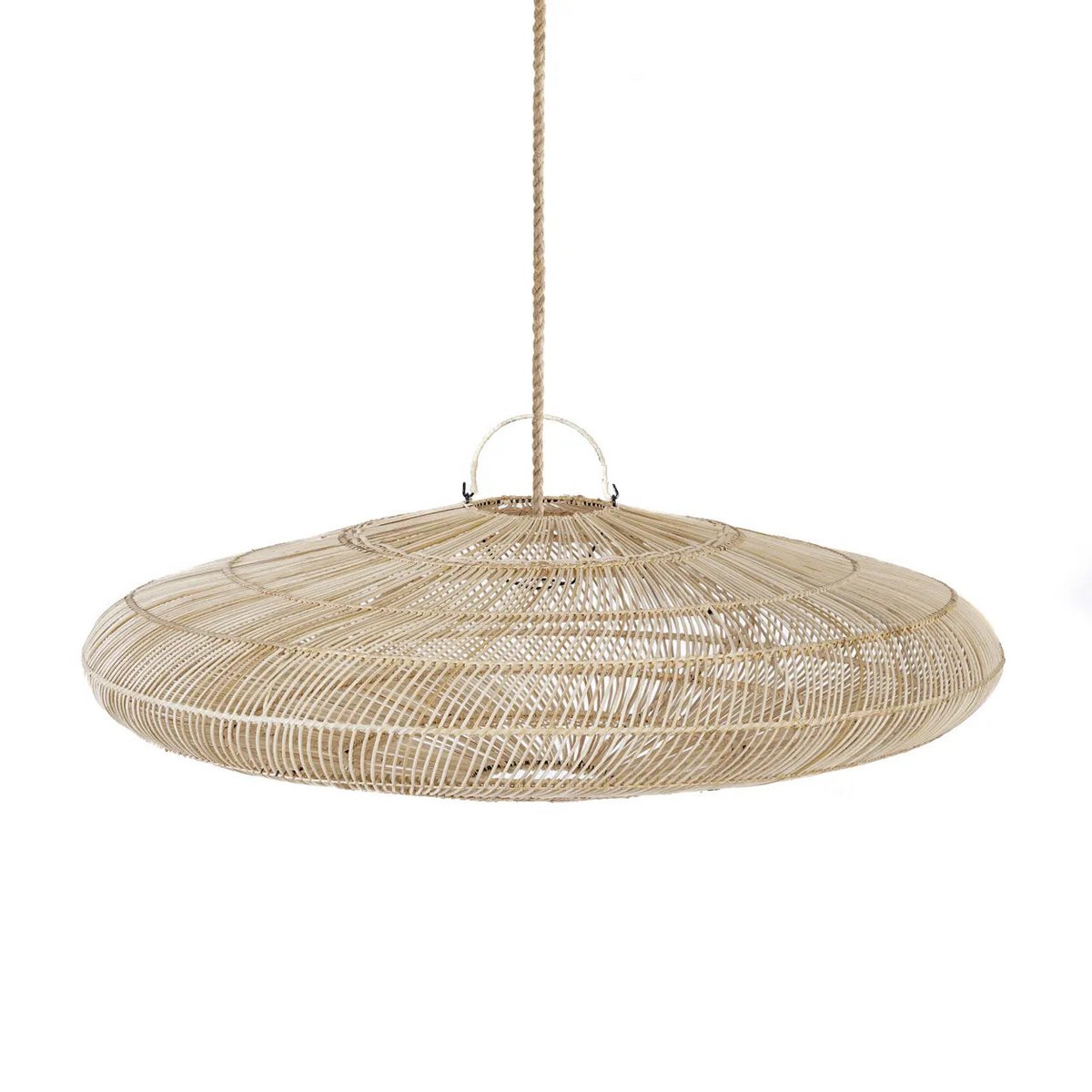 Bazar Bizar - Lampe suspendue 'Macaron' (Naturel, L)