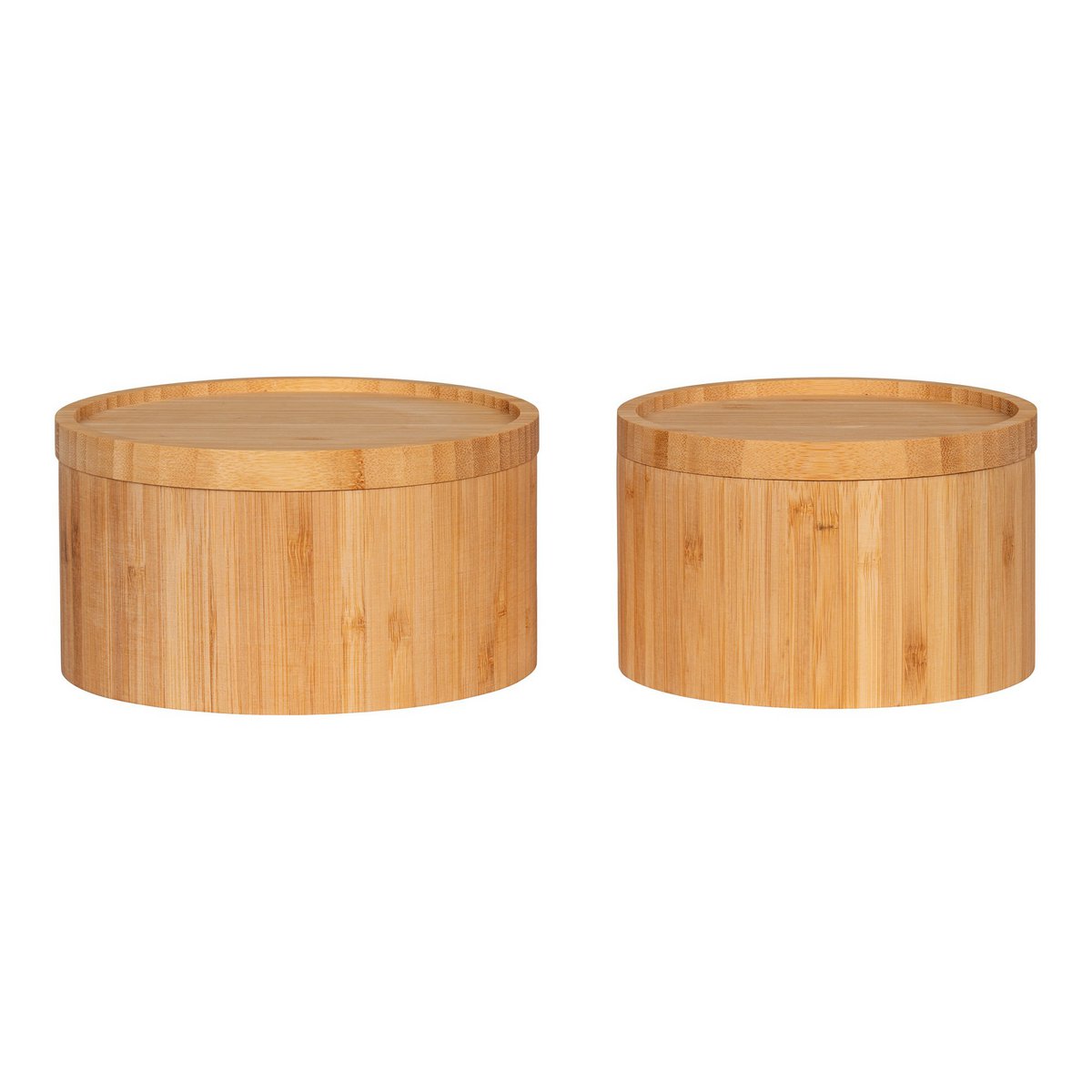 House Nordic - Chefalu Storage Box - Boîte de rangement, bambou, naturel, lot de 2