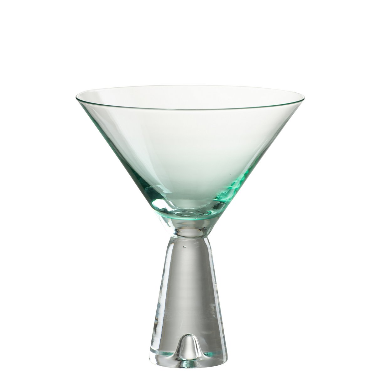 J-Line - Lewis Cocktailglas - Glas - Transparent/Azurblau