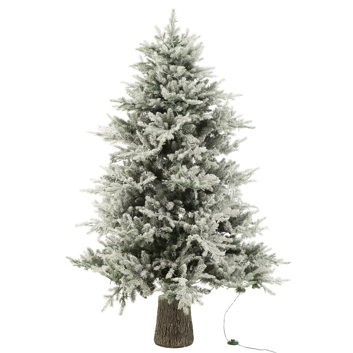 J-Line - Weihnachtsbaum+Schnee 3000LED Lichter Kunststoff Weiß