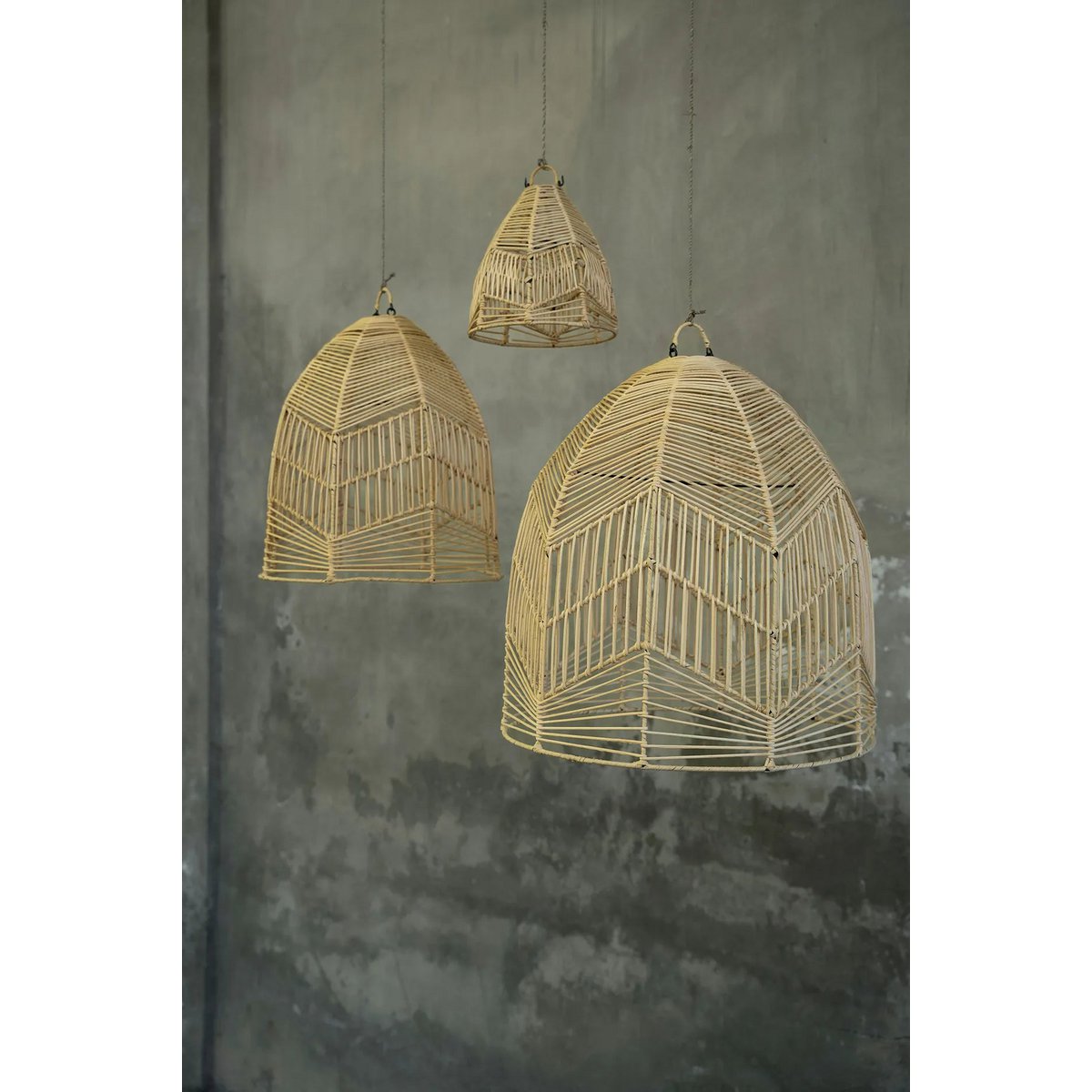 Bazar Bizar - Hanglamp 'Bala' (Naturel, L)