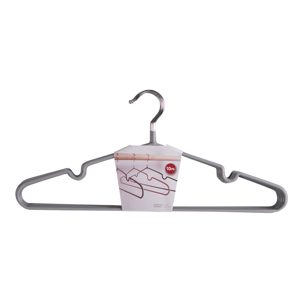 House Nordic - Mass Hangers - Cintres en métal avec revêtement gris S/10