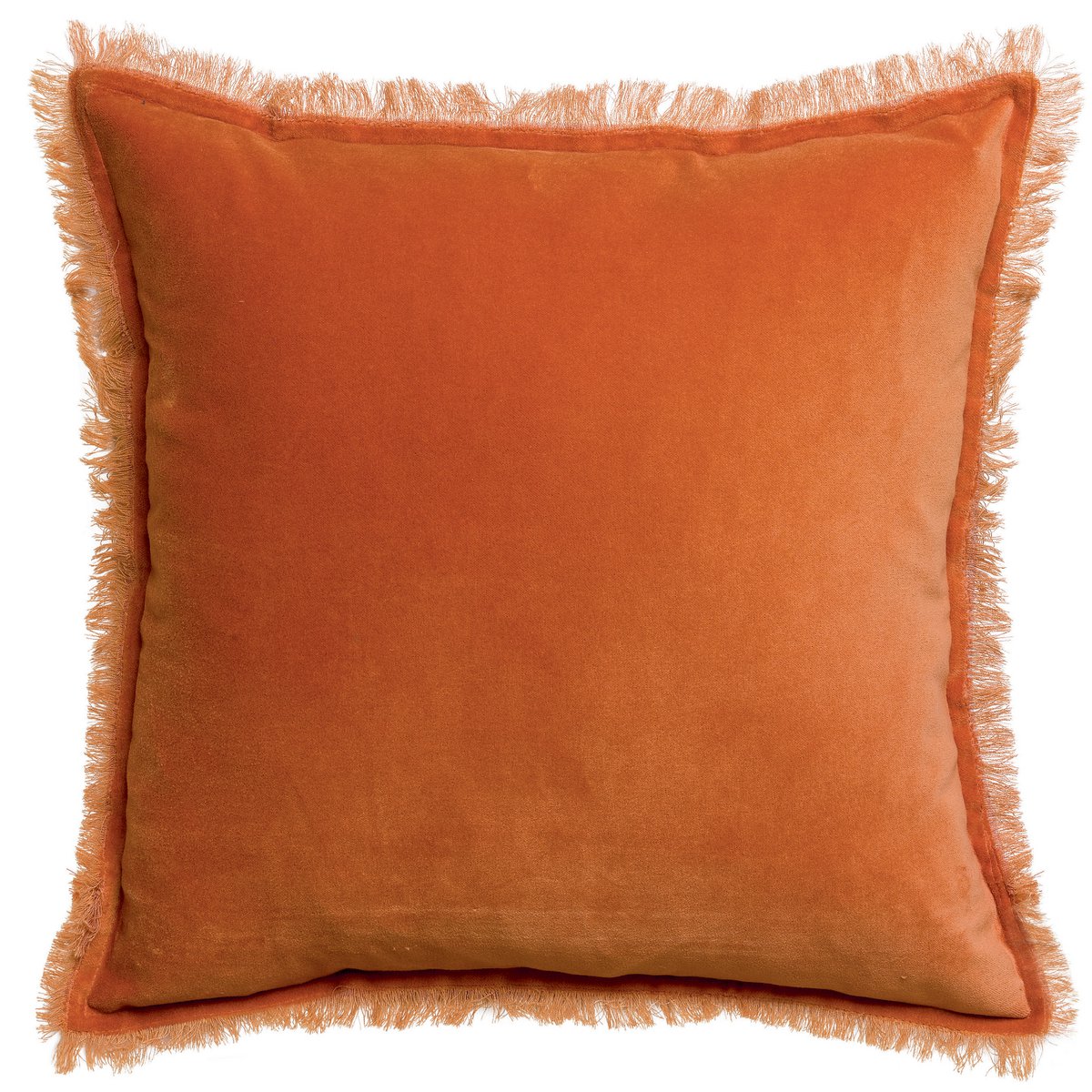 VIVARAISE - Coussin uni Fara Ambre 45 x 45