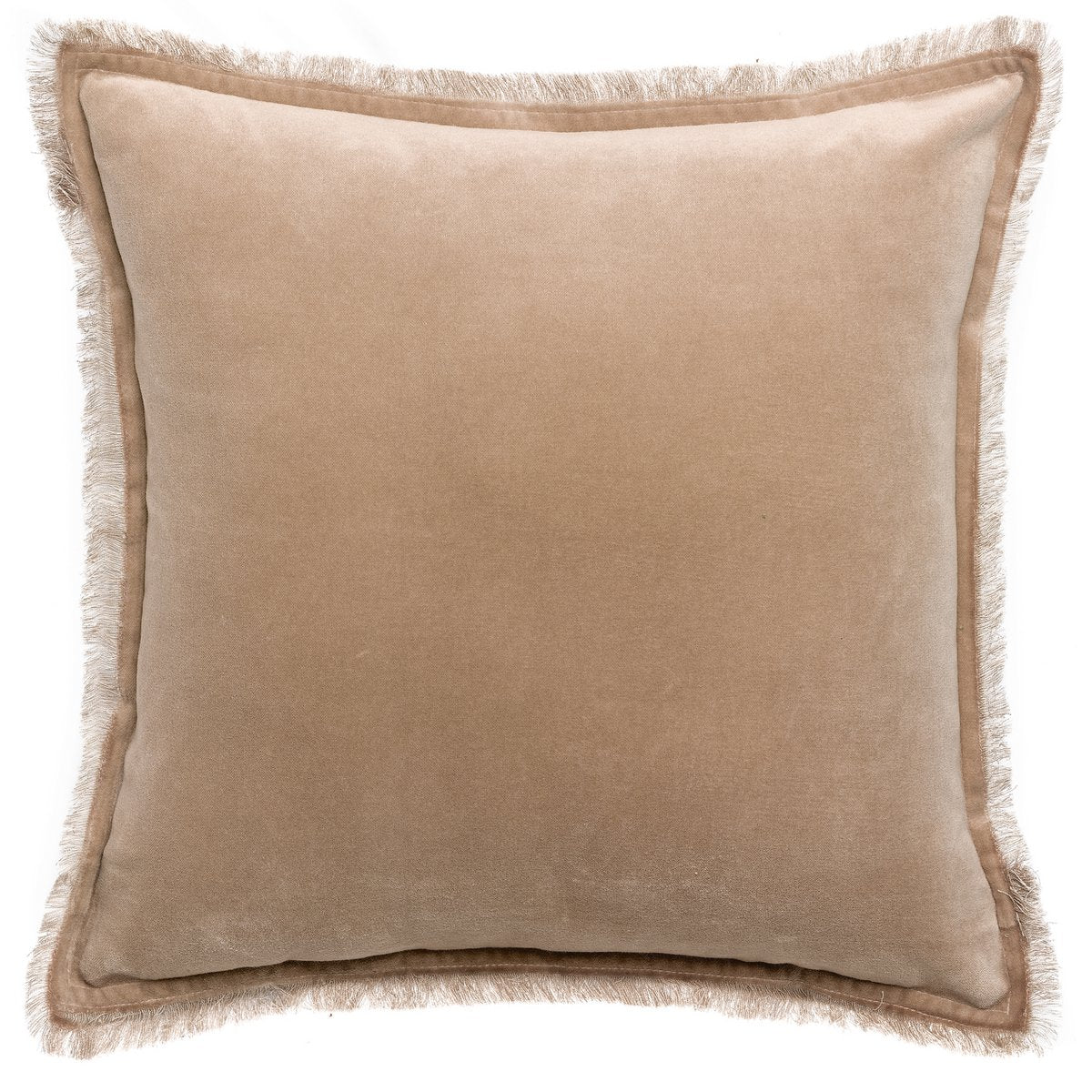 VIVARAISE - Coussin uni Fara Latte 45 x 45