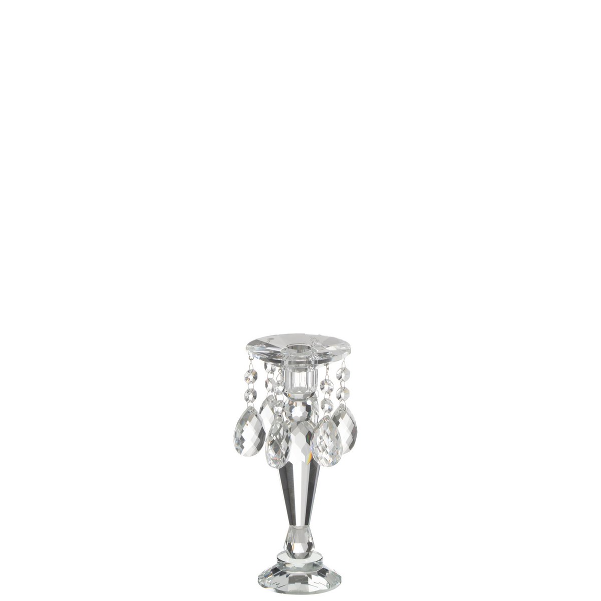 J-Line - Bougeoir Louise Cristal Transparent Petit