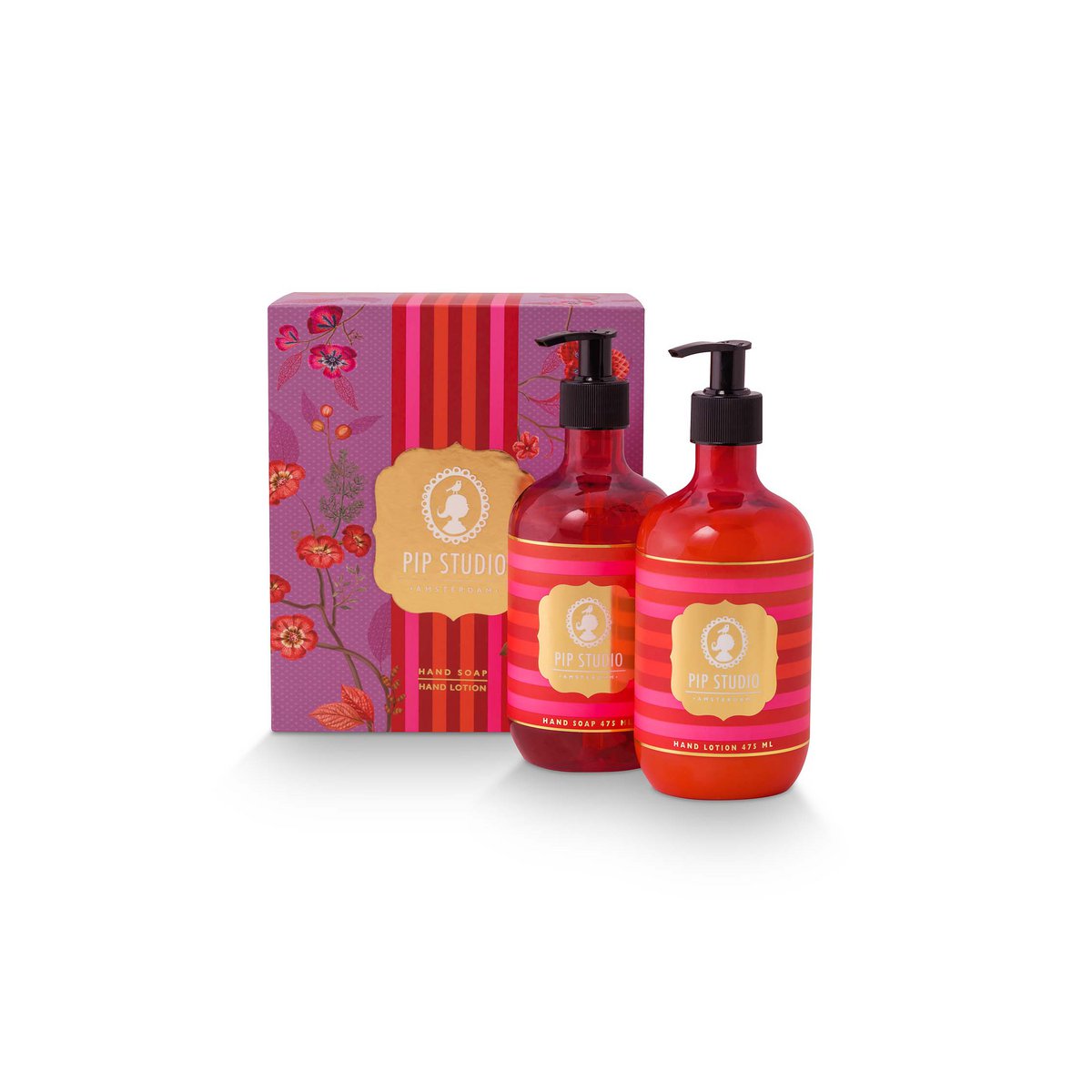 Pip Studio - Geschenkset Handseife &amp; Handlotion Teeblätter 2x475ml