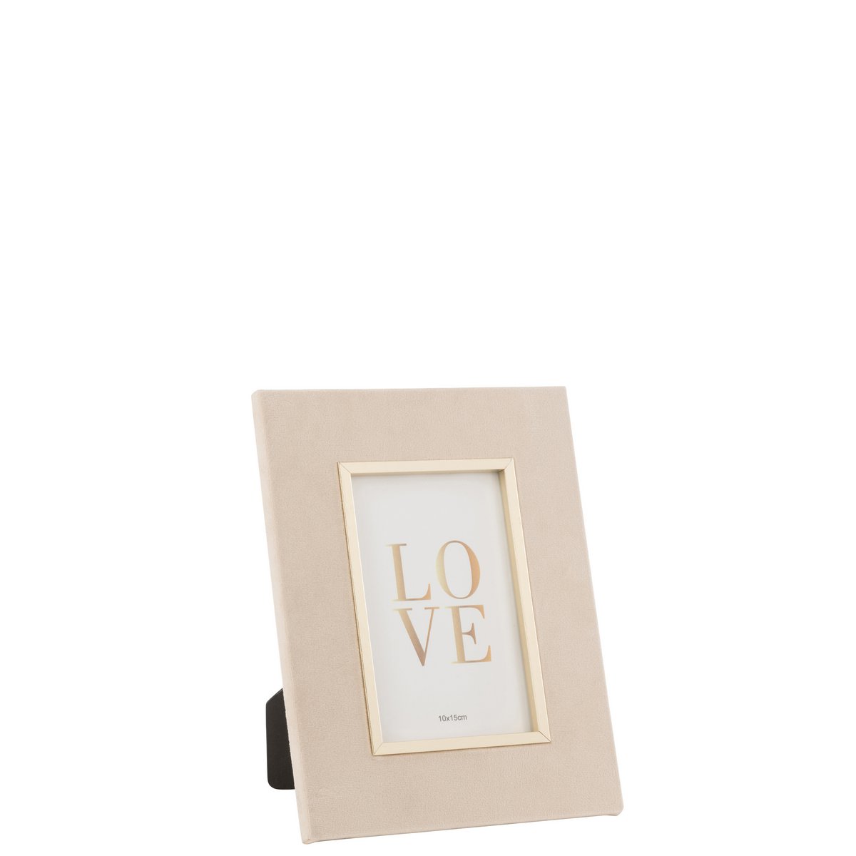 J-Line – Fotorahmen Dita Velvet Beige Small