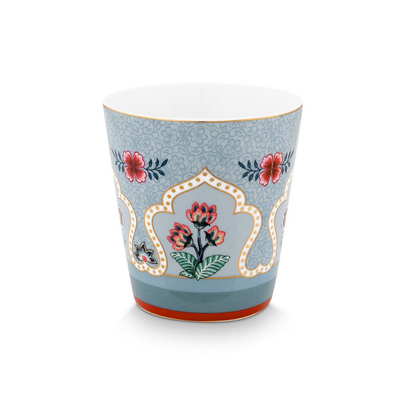 Pip Studio - Giftset Mugs without Ear Oriental Flower Festival Blue 230ml