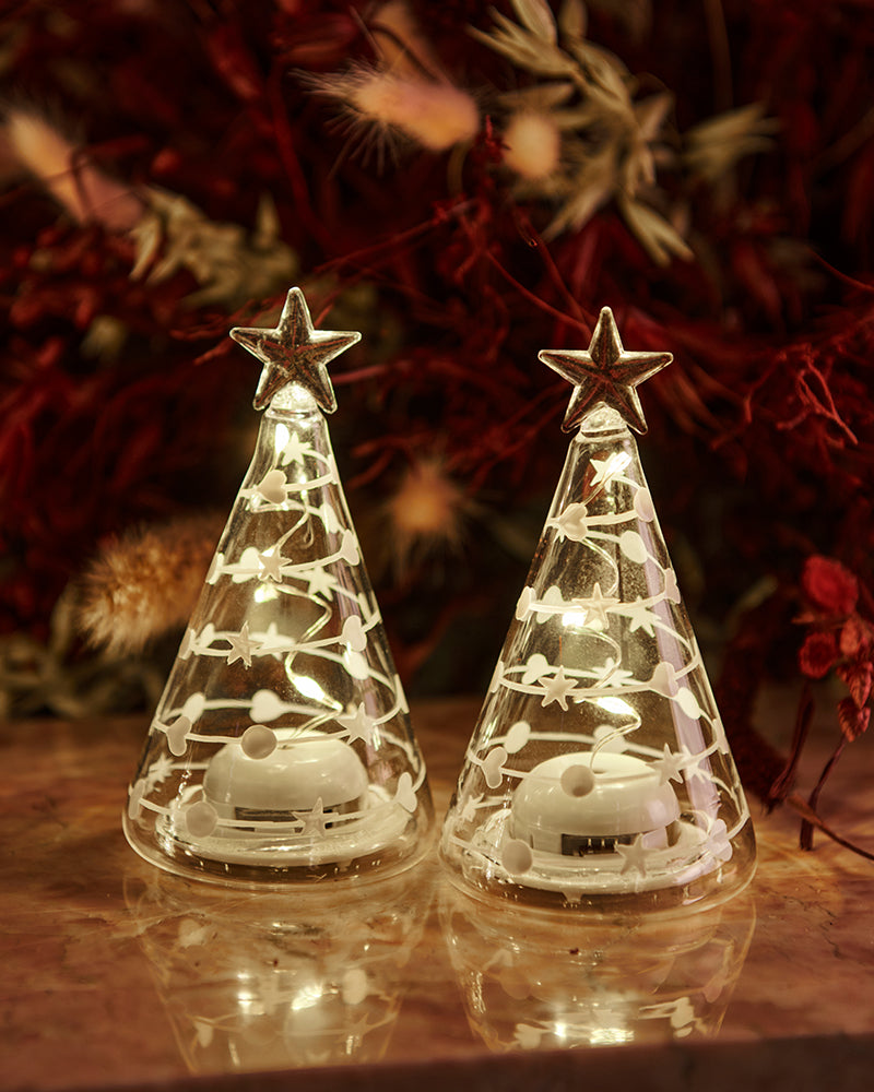 Sirius - LED-Figur 'Sweet Christmas Tree' (2er-Set)