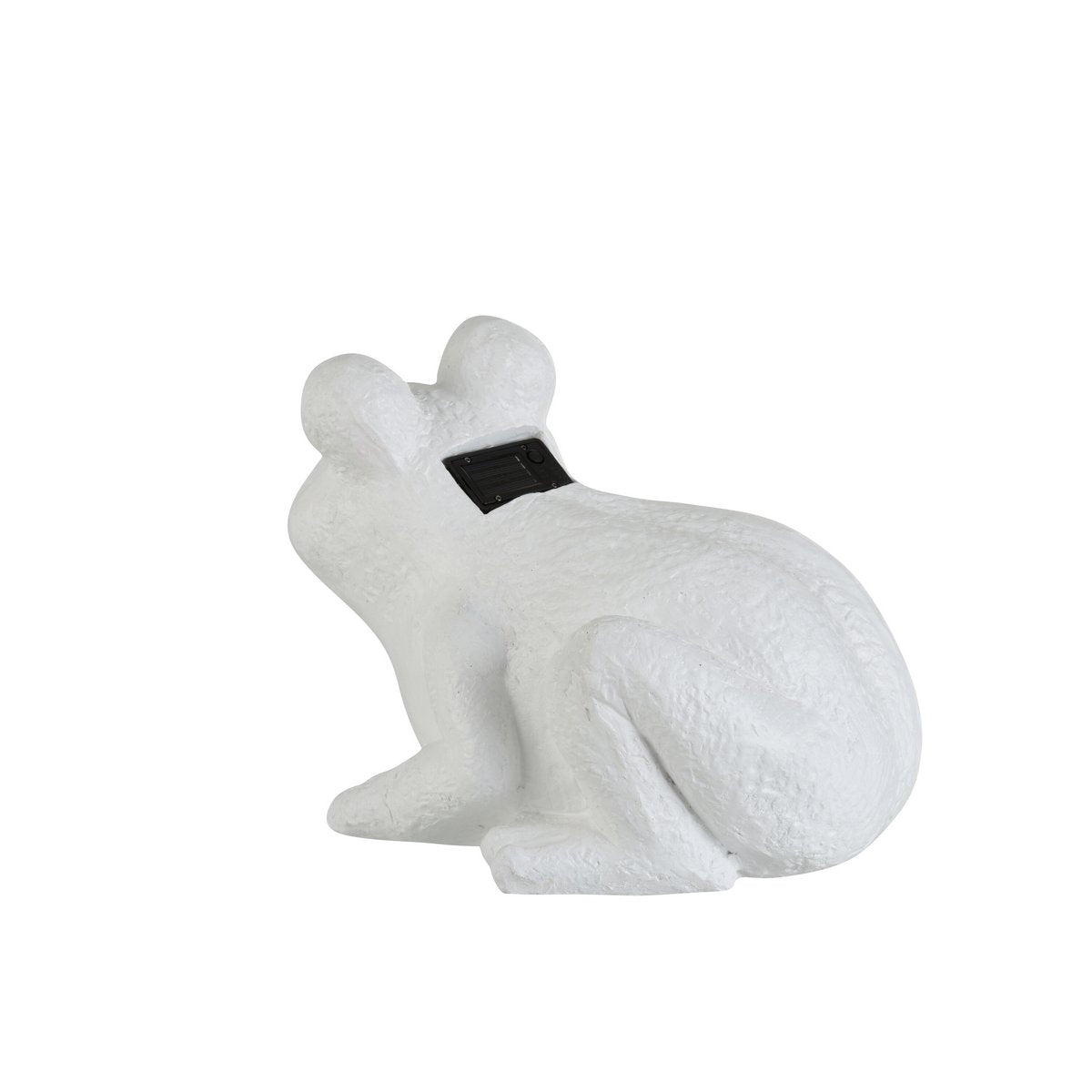 J-Line - Grenouille Solaire Assise Magnésium Blanc