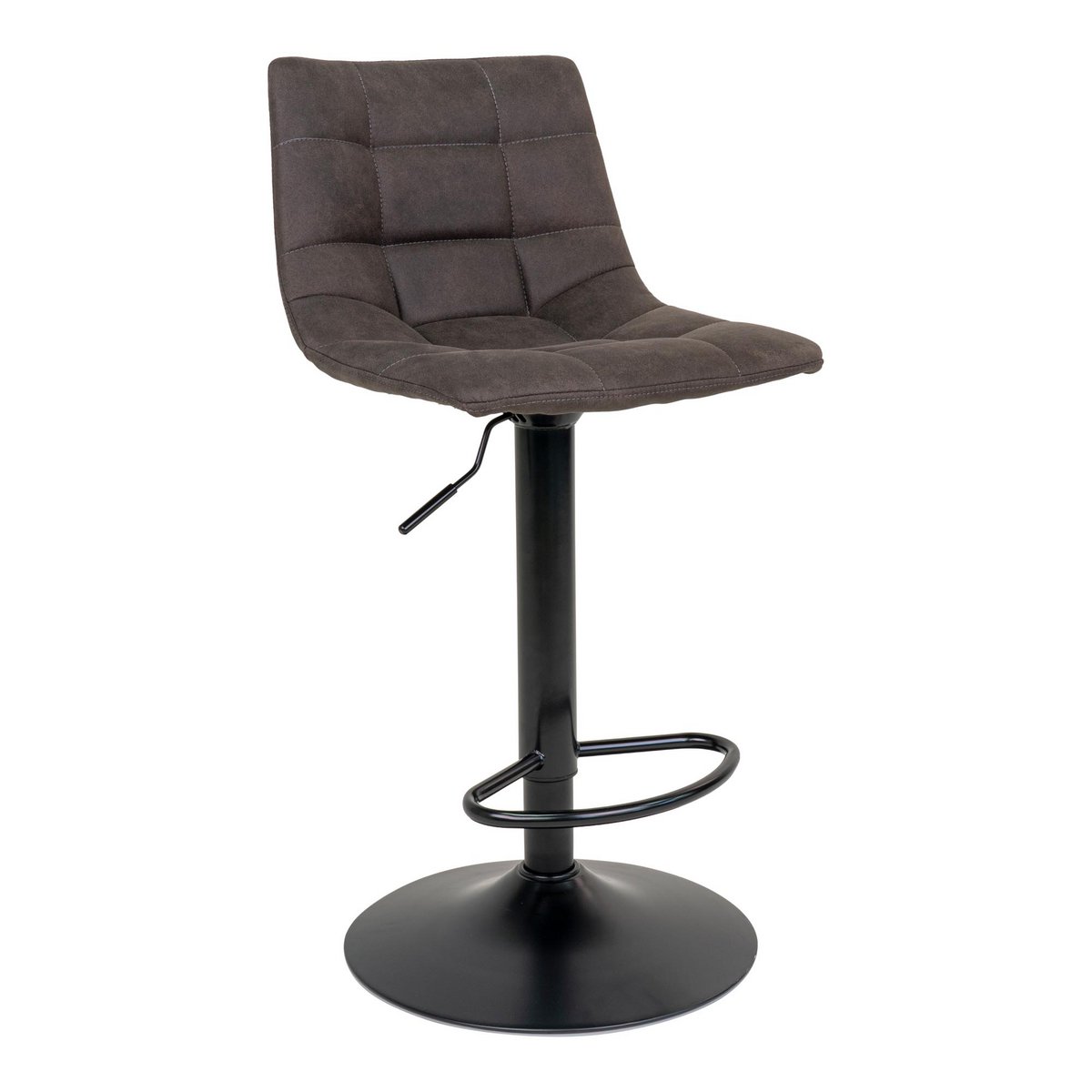 House Nordic - Tabouret de bar Middelfart - lot de 2 - Gris foncé