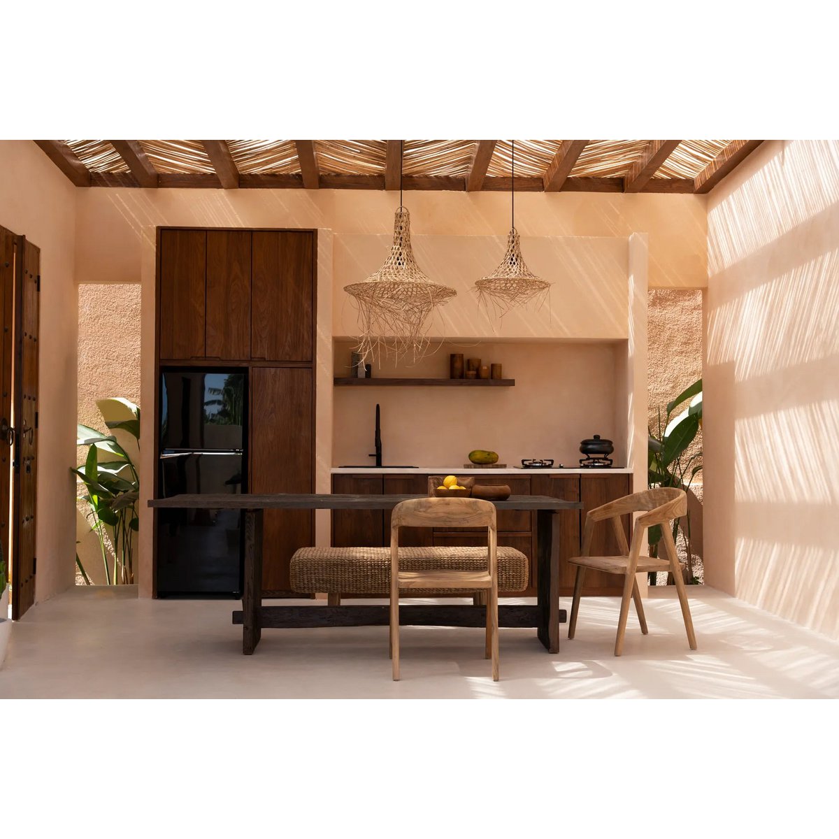 Bazar Bizar - Hanglamp 'Mykonos' (Naturel, M)