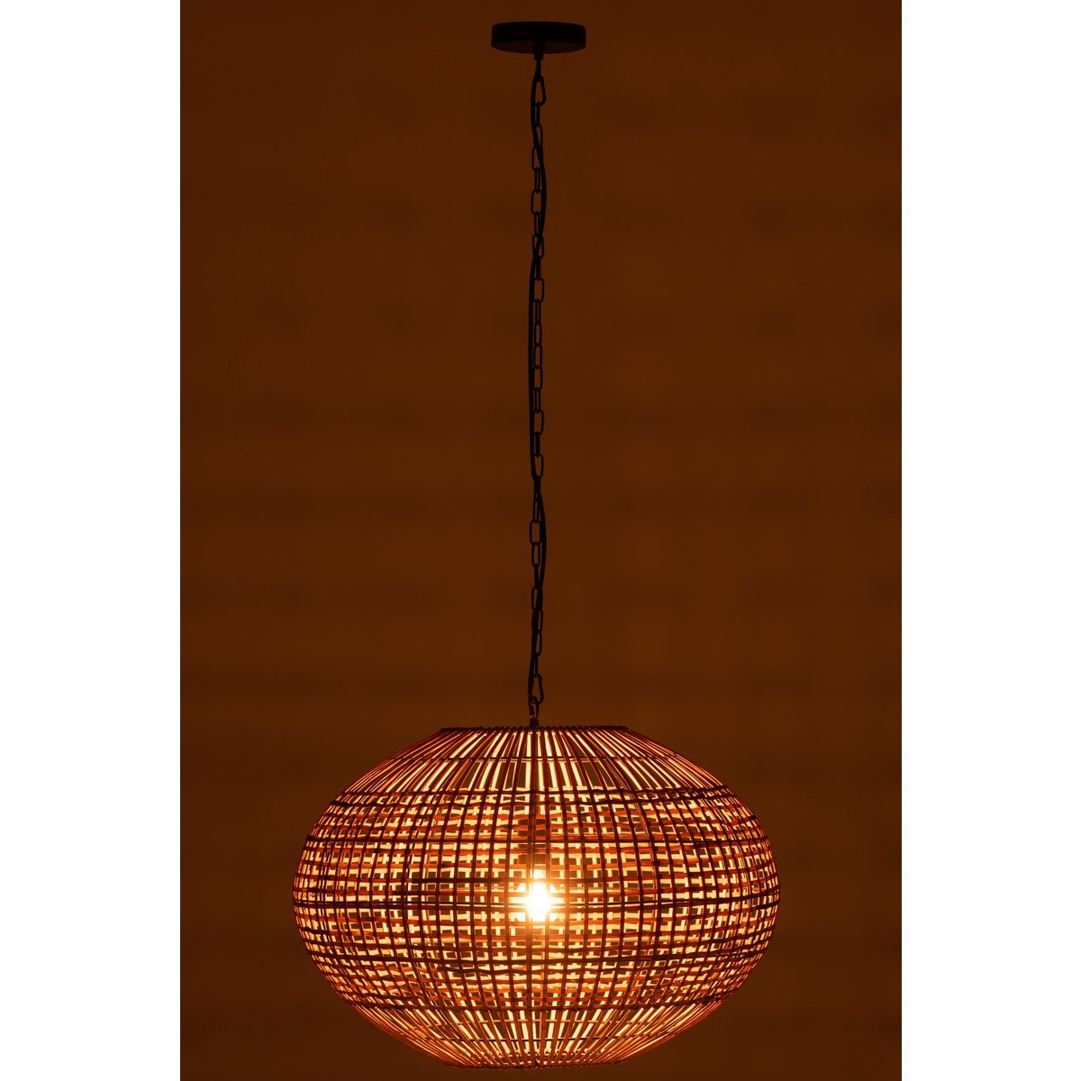 J-Line - Lampe suspendue 'Harley' (Naturel, Jute)