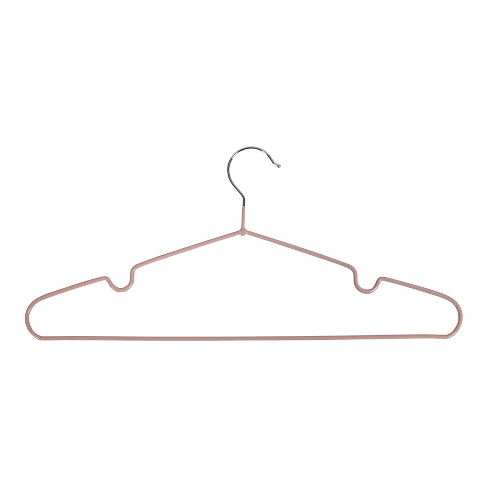 House Nordic - Mass Hangers - Cintres en métal avec revêtement rose S/10