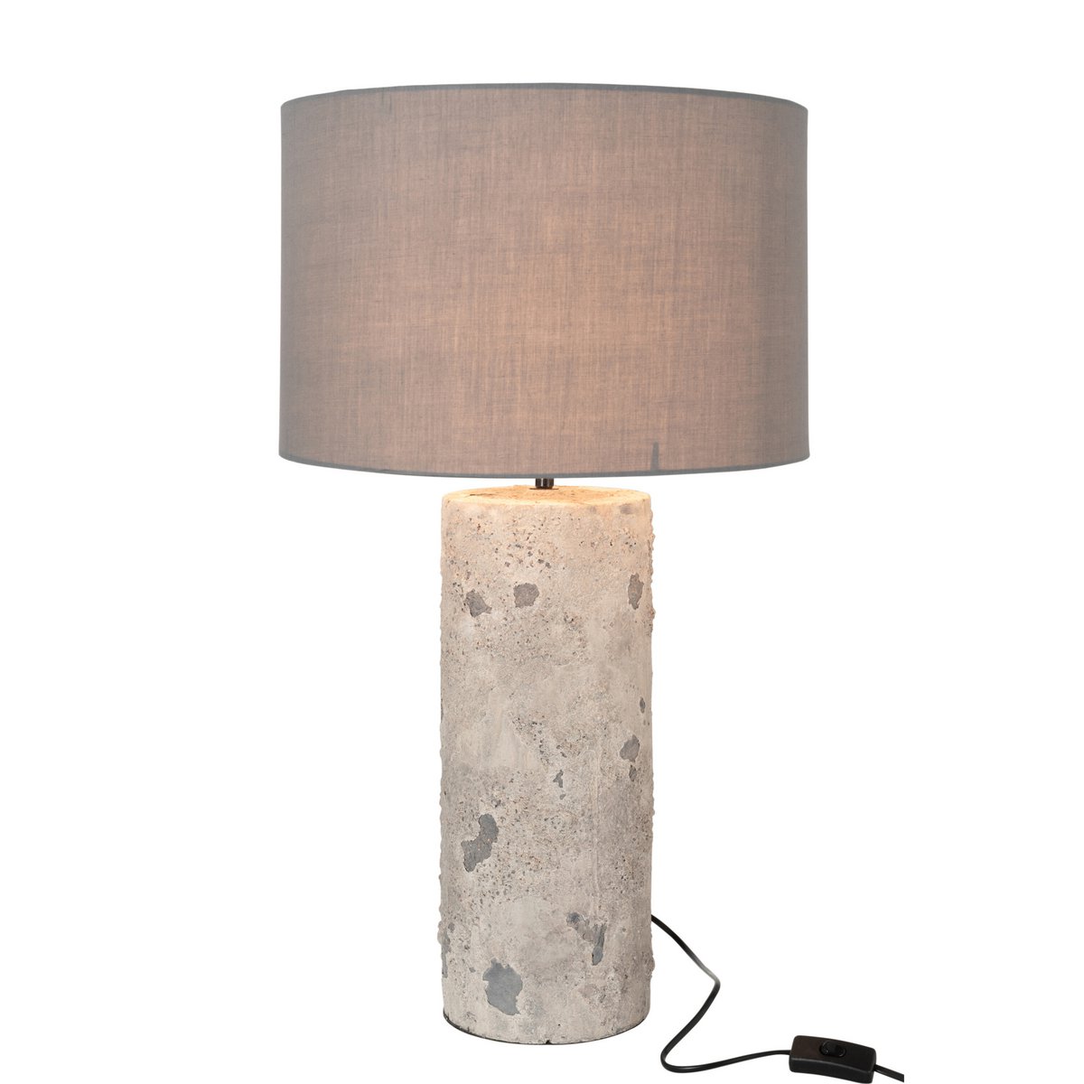 J-Line - Lampe Greta - Faïence - Gris - Grand