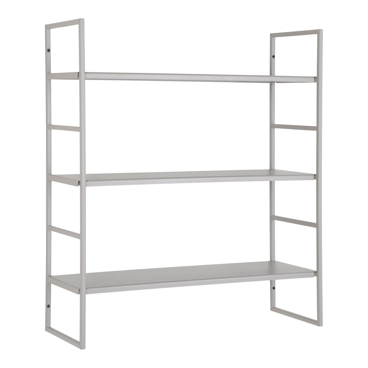 House Nordic - Beja Shelves - Etagères, acier, gris froid, 3 étagères, 48x17x55 cm