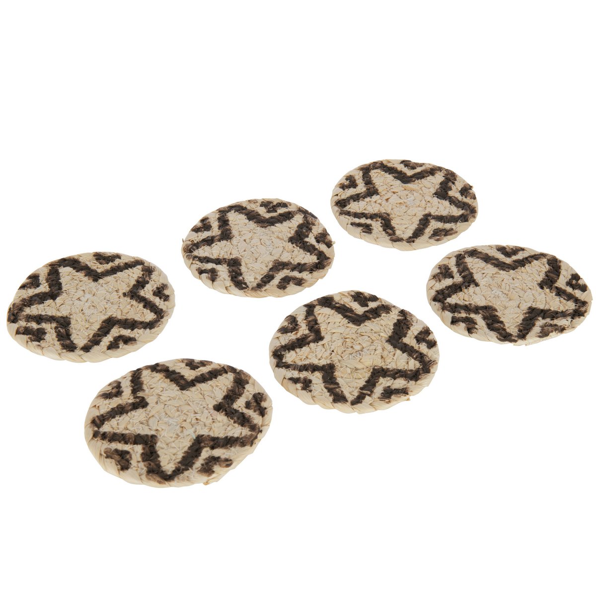 J-Line – Star Coaster – Jute – Natur/Braun