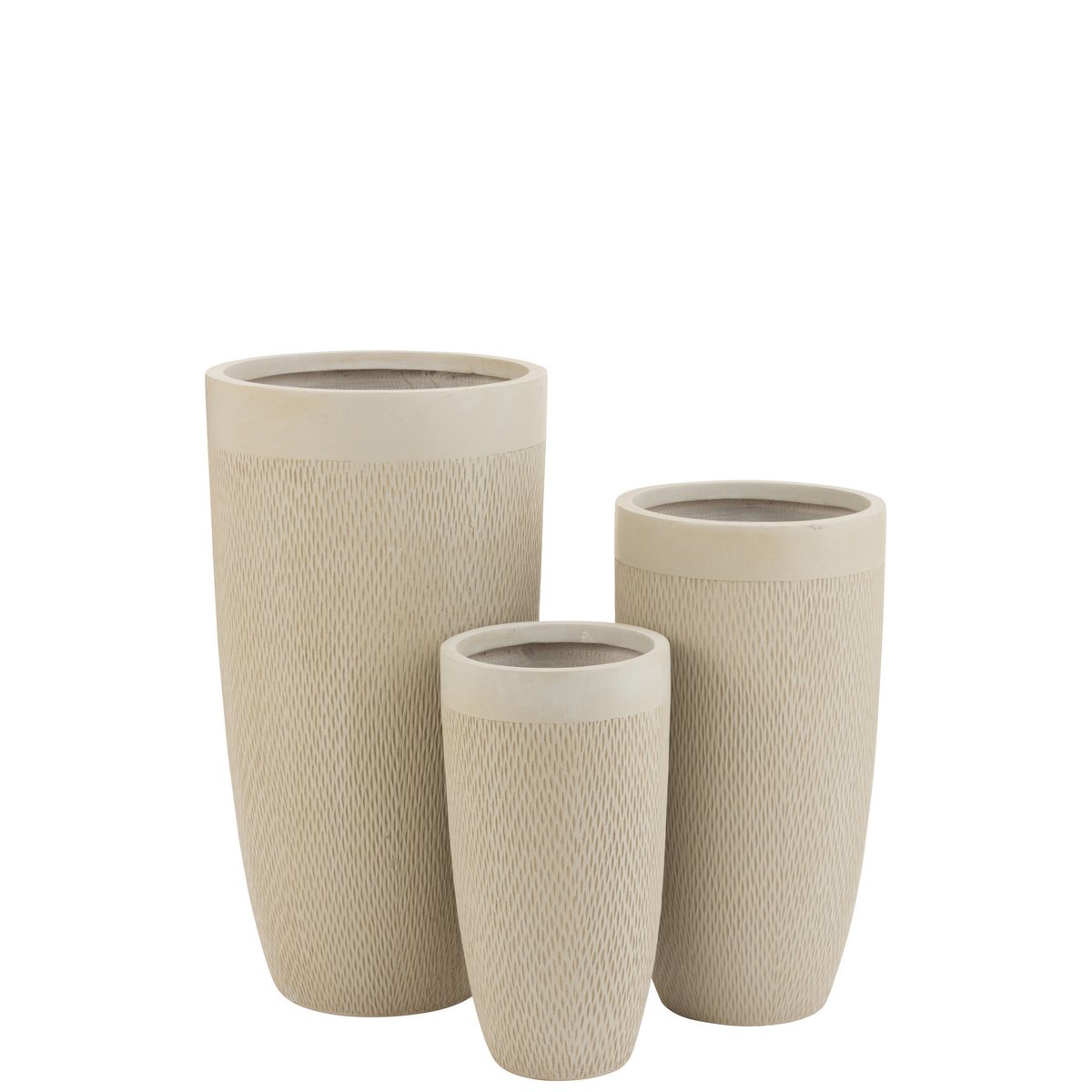 J-Line - Vase 'Clay' (Lot de 3, Ø38cm)