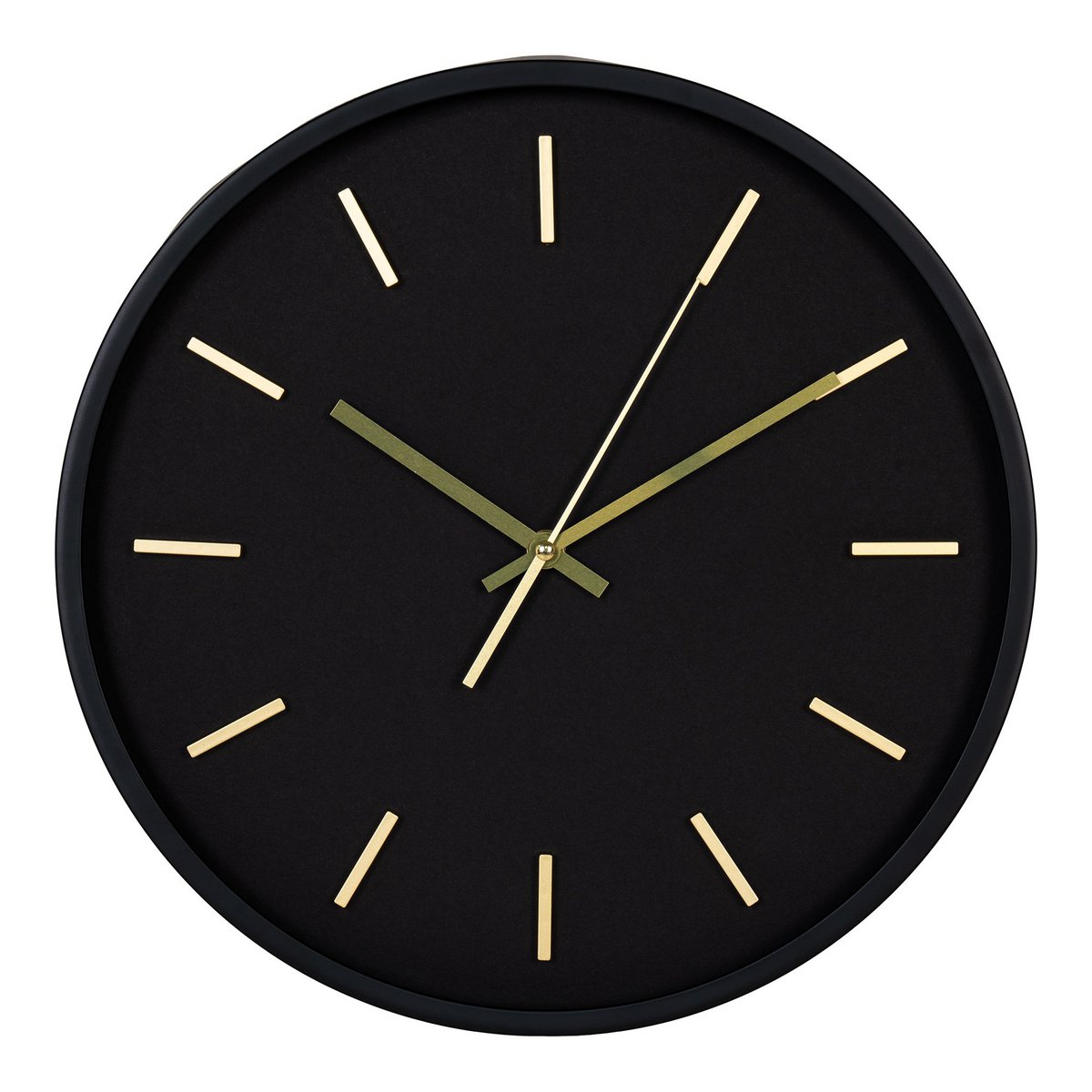 House Nordic - Camden Wall Clock - Horloge murale, noire, mouvement silencieux, ronde, ø35 cm