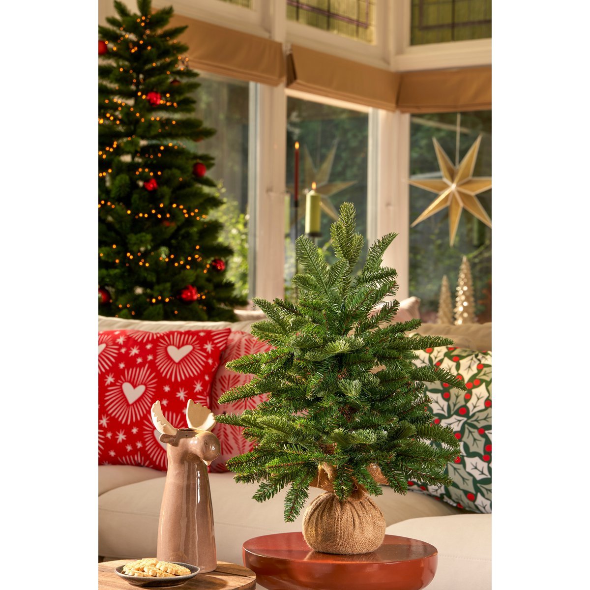 Maison d'Abri® - Abies Nordmann Deluxe Kunstkerstboom - H60 x Ø53 cm - Groen