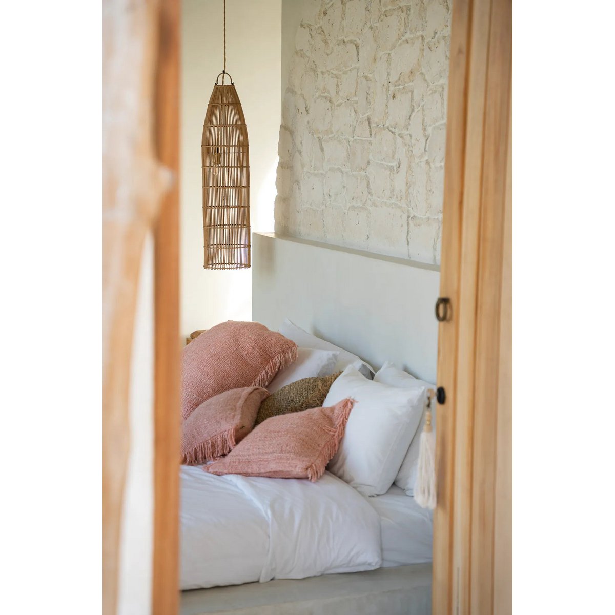 Bazar Bizar - Hängelampe 'Fish' (Natur, L)