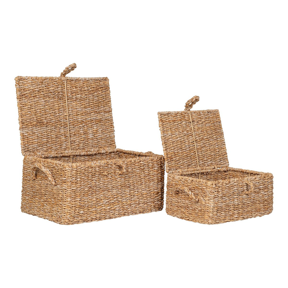 House Nordic - Bogra Basket - Panier, jonc de mer/fer, naturel, lot de 2