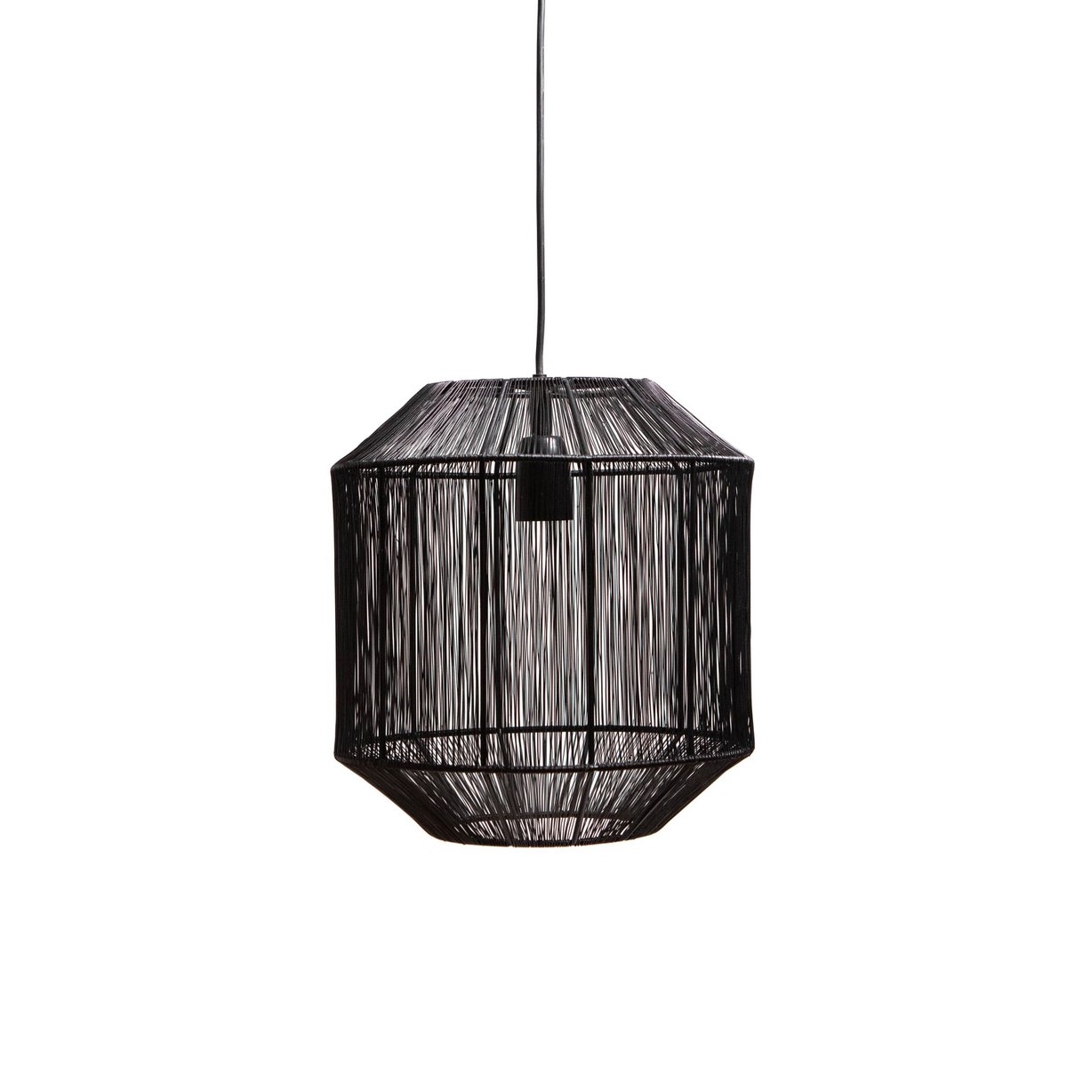 1304 Design - Hanglamp SENNA mat zwart Ø30x32cm